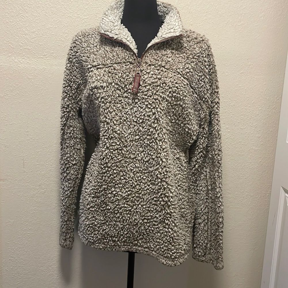 True Grit Sherpa The Original‎ Frosty Tipped Pullover Jacket